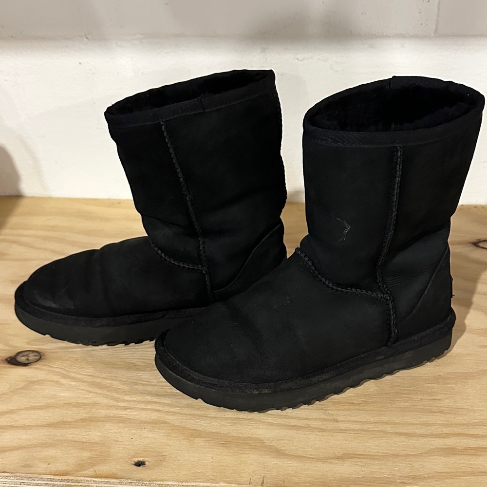 Ugg Black Suede Winter Boots